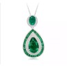 Original Water Drop Emerald New Feng Shui Art Jewelry Set