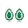 Original Water Drop Emerald New Feng Shui Art Jewelry Set