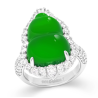 Jade Rings Health & Life Harmony Energy Protection of Imperial Green Cucurbit Energy Healing Jade Ring