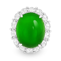 Jade Rings Health & Life Harmony Energy Protection of Imperial Green High Ice Egg Energy Healing Jade Ring