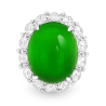 Jade Rings Health & Life Harmony Energy Protection of Imperial Green High Ice Egg Energy Healing Jade Ring