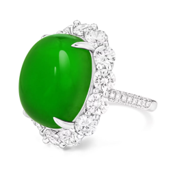 Jade Rings Health & Life Harmony Energy Protection of Imperial Green High Ice Egg Energy Healing Jade Ring