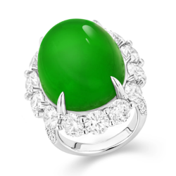 Jade Rings Health & Life Harmony Energy Protection of Imperial Green High Ice Egg Energy Healing Jade Ring