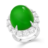 Jade Rings Health & Life Harmony Energy Protection of Imperial Green High Ice Egg Energy Healing Jade Ring