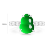 Jade Rings Health & Life Harmony Energy Protection of Imperial Green Little Cucurbit Energy Healing Jade Ring