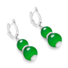 Jade Earring Health & Life Harmony Energy Protection of Oriental Beauty Green Cucurbit Energy Healing Jade Earring