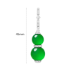 Jade Earring Health & Life Harmony Energy Protection of Oriental Beauty Green Cucurbit Energy Healing Jade Earring