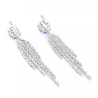 Jade Earring Health & Life Harmony Energy Protection of Violet Diamond Tassels Energy Healing Jade Earring