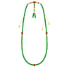 Jade Beads Health & Life Harmony Energy Protection of Imperial Green in Red Energy Healing Jade Beads