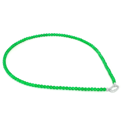 Jade Beads Health & Life Harmony Energy Protection of Silver Kou Imperial Green Energy Healing Jade Beads