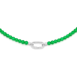 Jade Beads Health & Life Harmony Energy Protection of Silver Kou Imperial Green Energy Healing Jade Beads