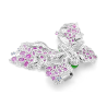 Jade Brooch Health & Life Harmony Energy Protection of Rose Butterfly Gems Energy Healing Jade Brooch