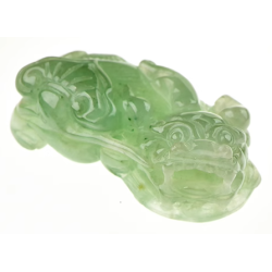 Jade Pixiu Wealth & Life Harmony Energy Protection of Light Green 1358 Energy Healing Jade Pixiu