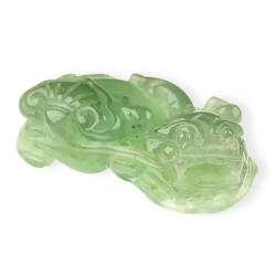 Jade Pixiu Wealth & Life Harmony Energy Protection of Light Green 1358 Energy Healing Jade Pixiu