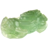 Jade Pixiu Wealth & Life Harmony Energy Protection of Light Green 1358 Energy Healing Jade Pixiu