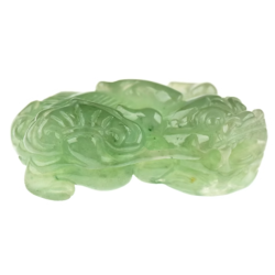 Jade Pixiu Wealth & Life Harmony Energy Protection of Light Green 1358 Energy Healing Jade Pixiu