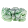 Jade Pixiu Wealth & Life Harmony Energy Protection of Warm Spring Green 1373 Energy Healing Jade Pixiu