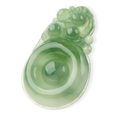 Jade Pixiu Wealth & Life Harmony Energy Protection of Fresh Green 694 Energy Healing Jade Pixiu