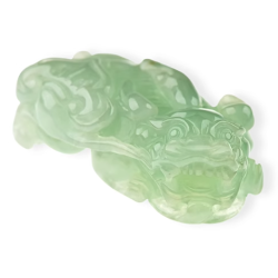 Jade Pixiu Wealth & Life Harmony Energy Protection of Clear Nafu 1359 Energy Healing Jade Pixiu