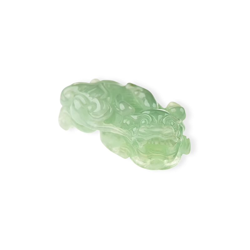 Jade Pixiu Wealth & Life Harmony Energy Protection of Clear Nafu 1359 Energy Healing Jade Pixiu