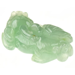 Jade Pixiu Wealth & Life Harmony Energy Protection of Clear Nafu 1359 Energy Healing Jade Pixiu