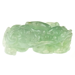 Jade Pixiu Wealth & Life Harmony Energy Protection of Clear Nafu 1359 Energy Healing Jade Pixiu