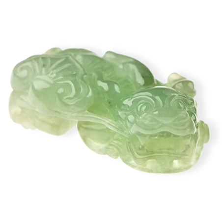 Jade Pixiu Wealth & Life Harmony Energy Protection of Guardian 1375 Energy Healing Jade Pixiu