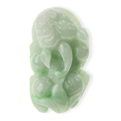 Jade Pixiu Wealth & Life Harmony Energy Protection of Spirit Beast 1629 Energy Healing Jade Pixiu