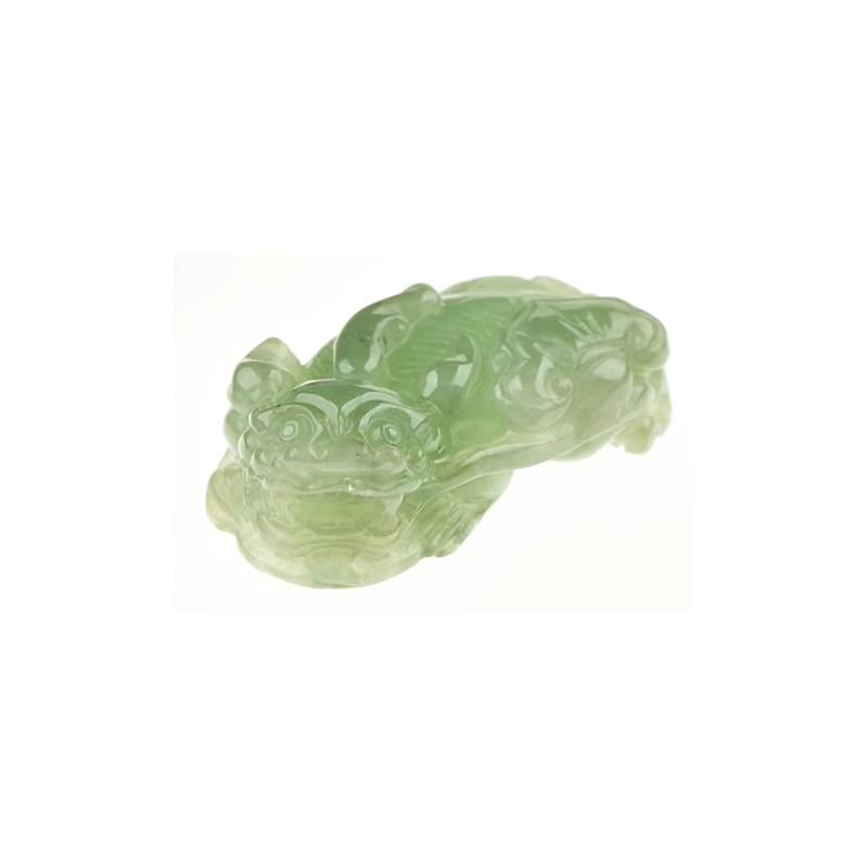 Jade Pixiu Wealth & Life Harmony Energy Protection of Green Lucky Wealth 1367 Energy Healing Jade Pixiu