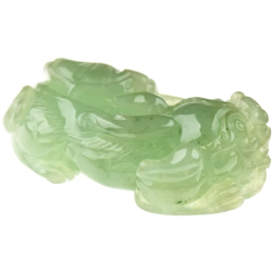 Jade Pixiu Wealth & Life Harmony Energy Protection of Green Lucky Wealth 1367 Energy Healing Jade Pixiu