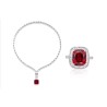 Original Fashion Dinner Rubies Feng Shui Art Jewelry Set