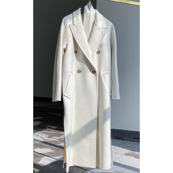 New Style Handmade Elegant Cashmere Wrap Coat of Handmade Water Ripples Selina Cashmere Women Coat