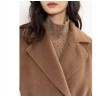 Stylish Alpaca Golilla Double Breasted Woolen Coat Online for Sale