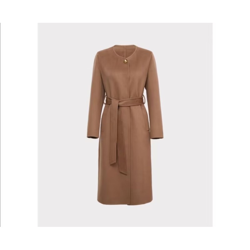 Stylish French Style Hebburn Real Silk Wool Coat Online for Sale