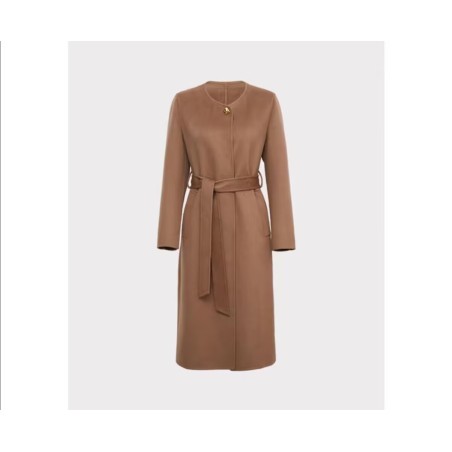 Stylish French Style Hebburn Real Silk Wool Coat Online for Sale