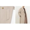 Stylish Micro Cocoon Style Warm Classic Cashmere Coat Online for Sale