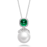 Oriental Pearl Energy Protection of White Emerald Box Energy Heal Pearl Jewelry Set