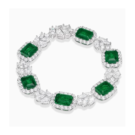 Health & Harmony Bracelet Energy Protection of Square Emerald Energy Heal Art Jewelry Bracelet