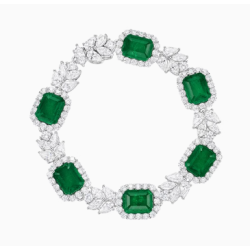 Health & Harmony Bracelet Energy Protection of Square Emerald Energy Heal Art Jewelry Bracelet