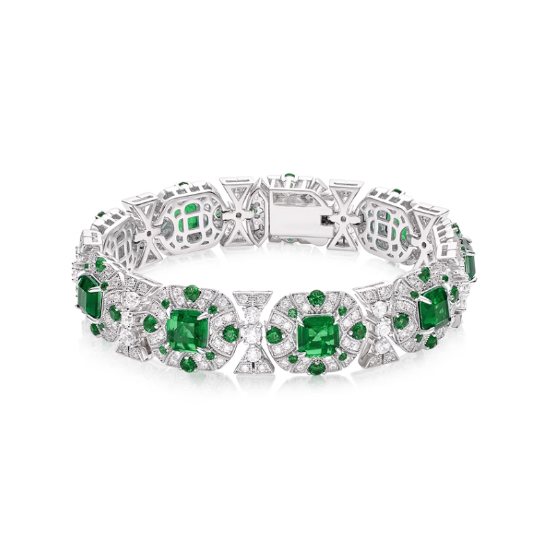 Health & Harmony Bracelet Energy Protection of Sun Flower Emerald Energy Heal Art Jewelry Bracelet