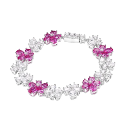 Health & Harmony Bracelet Energy Protection of Petals Pink Energy Heal Art Jewelry Bracelet