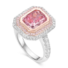 Health & Harmony Rings Energy Protection of Square Pink Energy Heal Art Jewelry Ring