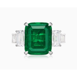 Health & Harmony Rings Energy Protection of Classic Square Emerald Energy Heal Art Jewelry Ring