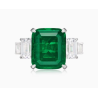 Health & Harmony Rings Energy Protection of Classic Square Emerald Energy Heal Art Jewelry Ring