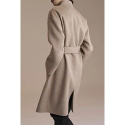 Stylish Mix Oat Double Slided Wool Coat Online for Sale