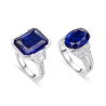 Health & Harmony Rings Energy Protection of Lover Style Sapphire Energy Heal Art Jewelry Ring