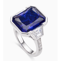 Health & Harmony Rings Energy Protection of Lover Style Sapphire Energy Heal Art Jewelry Ring