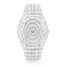 Health & Life Harmony Diamond Watch Energy Protection of Oval Full White Diamond Energy Healing Watch