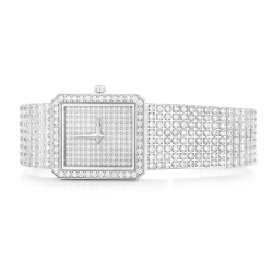 Health & Life Harmony Diamond Watch Energy Protection of Square Full White Diamond Energy Healing Watch