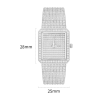 Health & Life Harmony Diamond Watch Energy Protection of Square Full White Diamond Energy Healing Watch